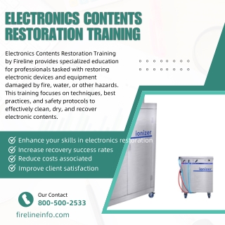 Electronics Contents Restoration Training  Fireline Info
