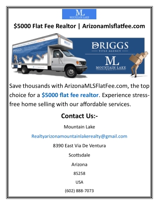 $5000 Flat Fee Realtor  Arizonamlsflatfee