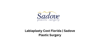 Labiaplasty Cost Florida  at Sadove Plastic Surgery