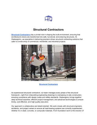Structural Contractors