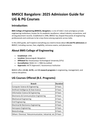 BMSCE Bangalore