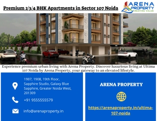 Premium 2,3,4 BHK Apartments in Sector 107 Noida