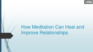 Strengthening Bonds Through Mindful Meditation