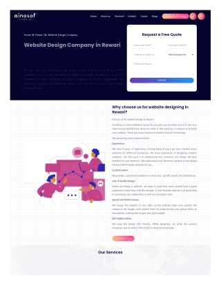 Website Design Company in Rewari