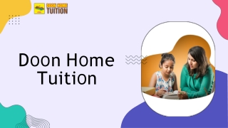Top Teaching Jobs in Dehradun with Doon Home Tuition