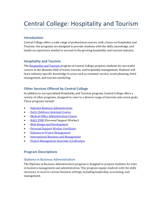 Central_College_Hospitality_and_Tourism_Document