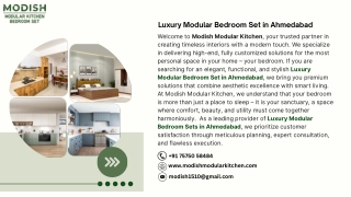 Luxury Modular Bedroom Set in Ahmedabad