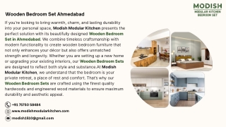 Wooden Bedroom Set Ahmedabad