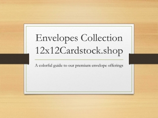 All Types of Functions Are Now Accompanied By Stylish Envelopes