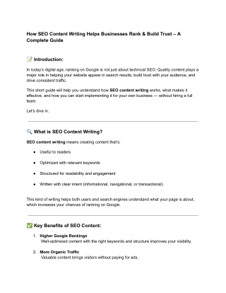 Let Us Help You Grow with Proven SEO Content Writing Service