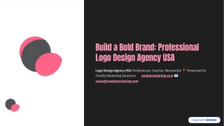 Build a Bold Brand: Professional Logo Design Agency USA