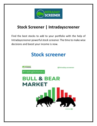 Stock Screener