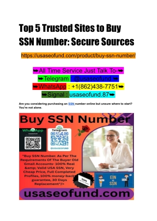 Top 5 Trusted Sites to Buy SSN Number_ Secure Sources