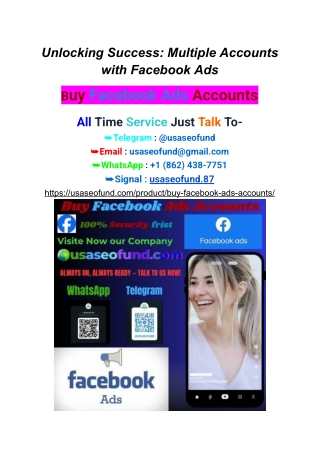 Unlocking Success: Multiple Accounts with Facebook Ads