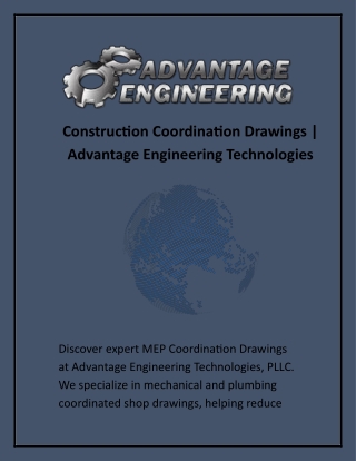 Construction Coordination Drawings