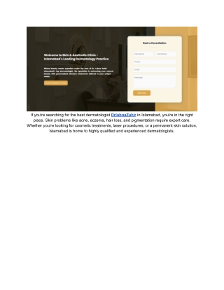 Drlubnazahir Clinic - The Best Trusted Skin Experts