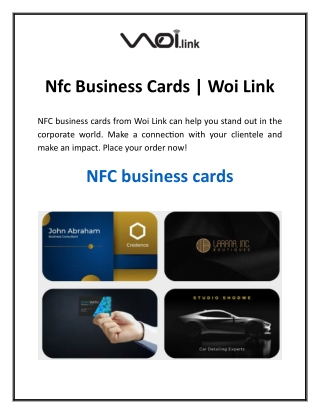 Nfc Business Cards