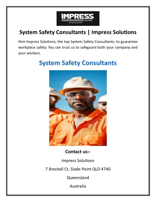 System Safety Consultants
