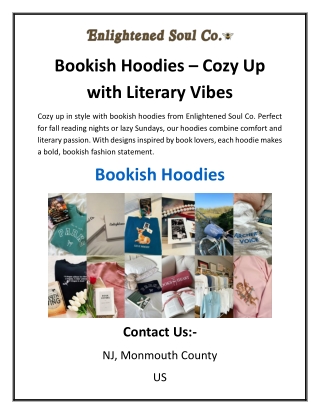Bookish Hoodies