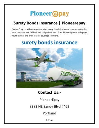 Surety Bonds Insurance