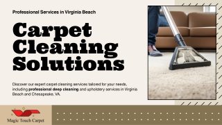 Carpet Cleaning Solutions: Professional Services in Virginia Beach & Chesapeake,
