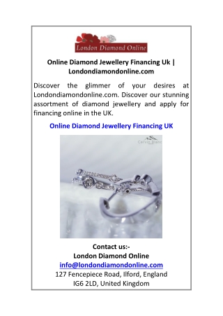 Online Diamond Jewellery Financing Uk Londondiamondonline.com