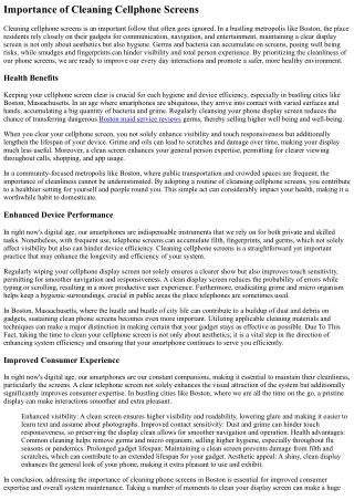 Make A Huge Effect With Cleaning Phone Screens In Boston, Massachusetts