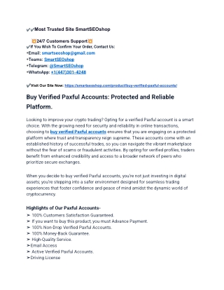 Buy Verified Paxful Accounts
