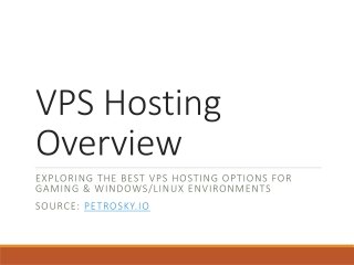 Choosing the Right VPS Hosting Gaming, Windows, and Linux Solutions