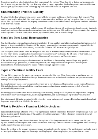 When Should You Call a Premises Liability Lawyer?