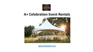 A  Celebration Event Rentals