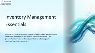 Inventory Management Basics to Advanced | Complete Guide for Businesses & Retail