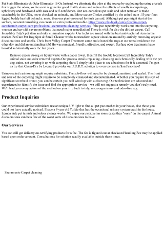 Lemon Aide Pet Stain & Odor Eliminator