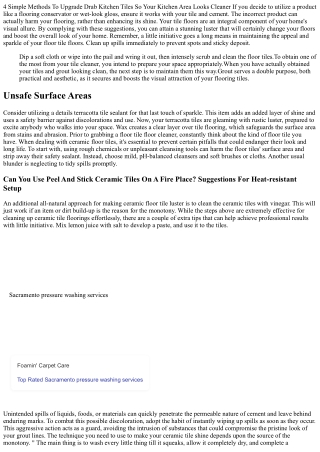 4 Simple Ways To Upgrade Dingy Kitchen Area Floor Tiles So Your Cooking Area Loo