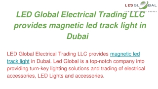 Led Global Electrical Trading LLC - Decorative led lights in UAE