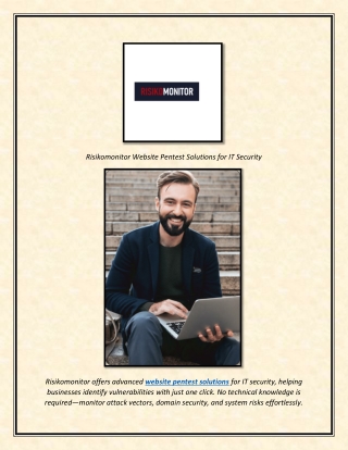 Risikomonitor Website Pentest Solutions for IT Security