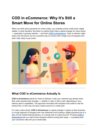 COD in eCommerce - Why It’s Still a Smart Move for Online Stores
