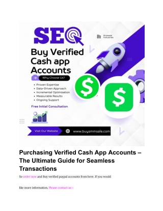 Purchasing Verified Cash App Accounts