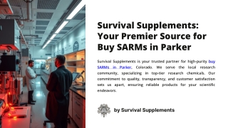 Your Premier Source for Buy SARMs in Parker