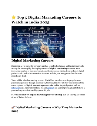 Digital Marketing Career Growth
