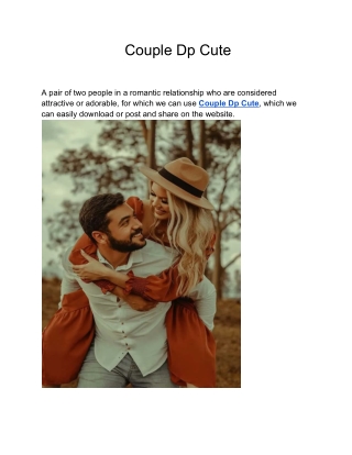 Couple Dp Cute