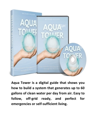 Aqua Tower System™ by Richard Wilson Review Program Digital