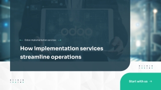 How Odoo implementation services streamline operations