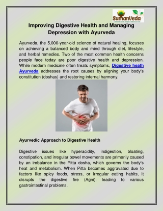 Digestive health Ayurveda