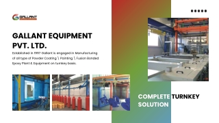 Powder coating installation