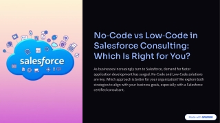 nocode vs lowcode in salesforce consulting