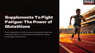 Supplements To Fight Fatigue With Doctor-Formulated Glutathione Drink