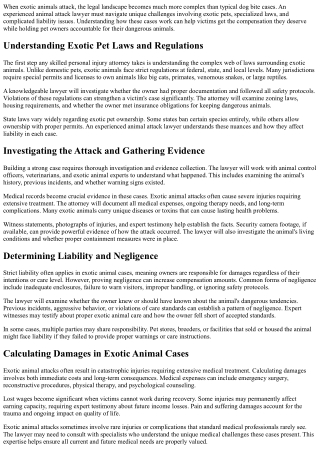 How Does an Animal Attack Lawyer Handle Exotic Pet Cases?