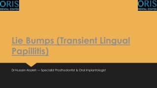 Lie Bumps - Causes, Symptoms and Treatment options