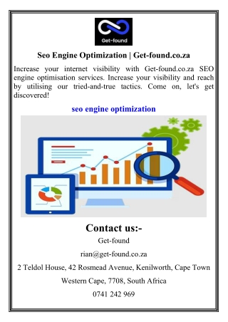 Seo Engine Optimization  Get-found.co.za